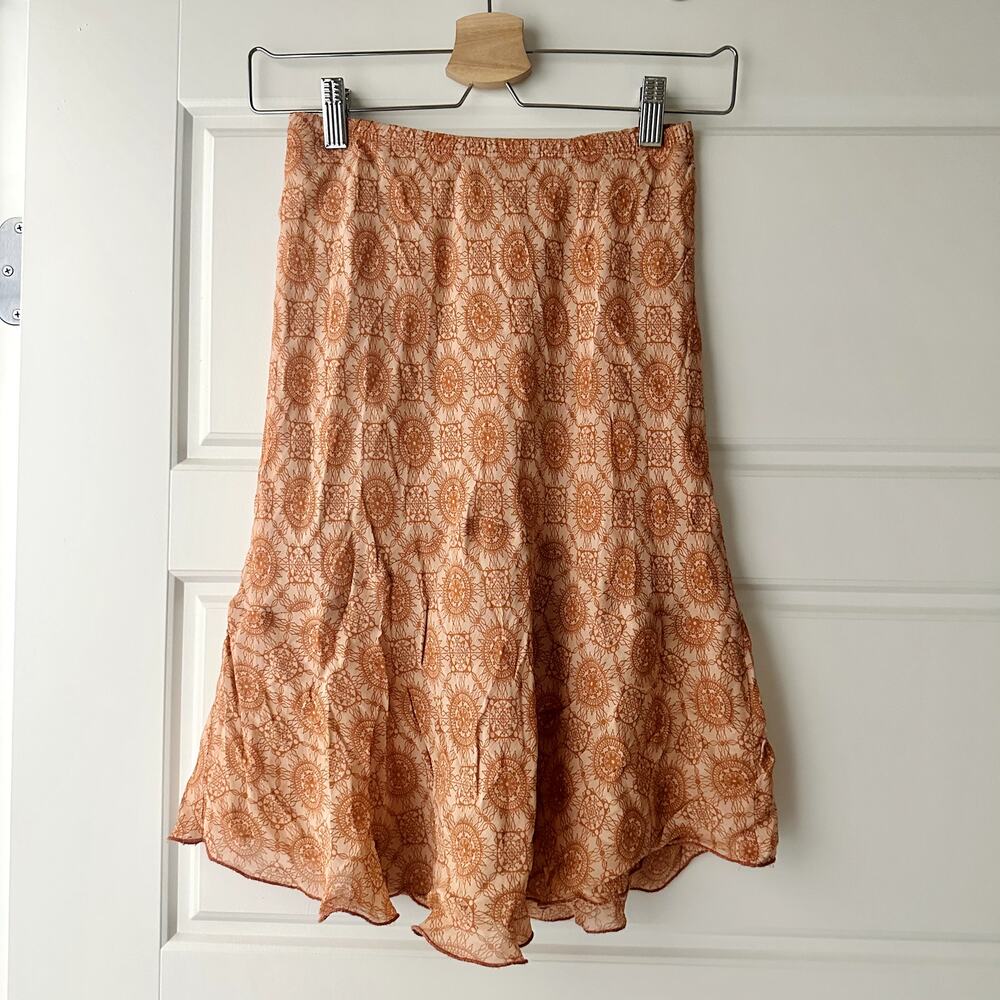 Clio Printed Midi Skirt Sz S